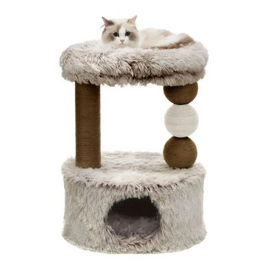 Trixie Harvey когтеточка для кошек с домиком (бело-коричневая)