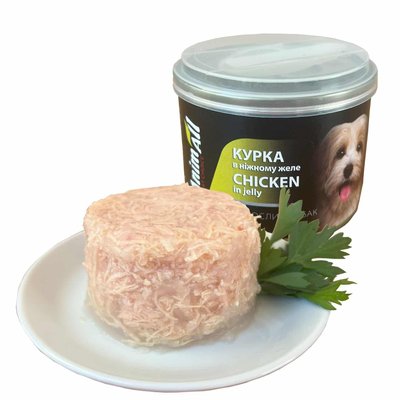 AnimAll Dog Chicken in jelly - консерва для собак з куркою в ніжному желе 195 г