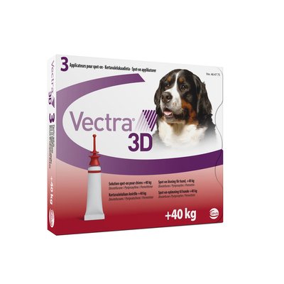 Vectra 3D (Вектра 3Д) капли от блох и клещей для собак весом 40,1–65 кг, упаковка