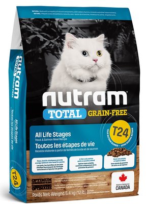 NUTRAM TOTAL GF Salmon & Trout Cat холістик корм для котiв БЕЗ ЗЛАКІВ з лососем та форелью 5,4 кг