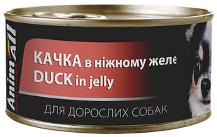 AnimAll Dog Duck in jelly - консерва для собак з качкою в ніжному желе 85 г