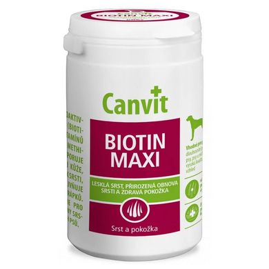 Canvit Biotin Maxi for Dogs Витаминная добавка для восстановления шерсти во время линьки у собак, 230 г