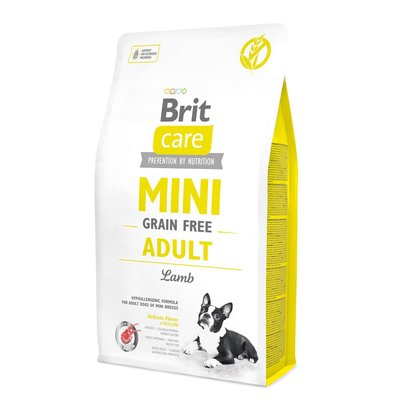 Brit Care GF Mini Adult Lamb - Сухой корм для взрослых собак миниатюрных пород 2 кг (ягненок)