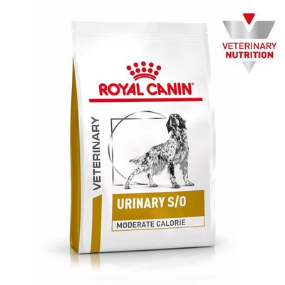 Сухой корм Royal Canin Urinary S/O Moderate Calorie при мочекаменной болезни у собак, 1.5 кг
