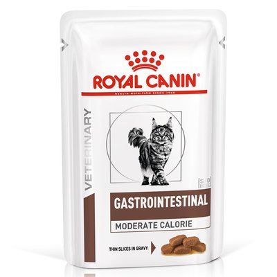 Влажный корм Royal Canin Gastro Intestinal Moderate Calorie при нарушениях пищеварения у кошек, 85 г