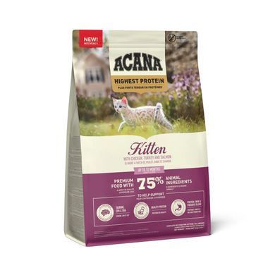 ACANA Highest Protein Kitten Recipe Сухой корм для котят всех пород 1,8 кг