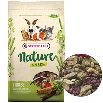 Versele-Laga Nature Snack Fibres Верселя-лага НАТЮР СНЕК КЛІТКОВИНА додатковий корм для гризунів, 0.5 кг