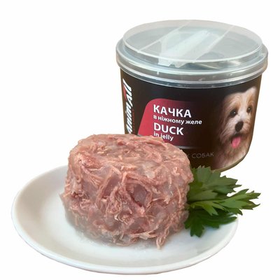 AnimAll Dog Duck in jelly - консерва для собак з качкою в ніжному желе 195 г