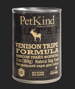 PetKind Venison Tripe Formula консерва для собак з олениною та рубцем 369 г