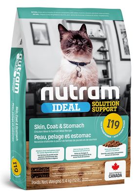 NUTRAM Ideal Solution Support Skin Coat Stomach холистик корм для кошек чувствительное пищеварение 1,13 кг
