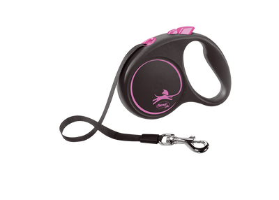Flexi Повідець-рулетка Design стрічка S (5 м; до 15 кг) рожевий
