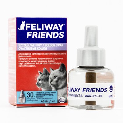 CEVA Feliway Friends (Феливей Френдс) сменный блок – успокаивающее средство для кошек, 48 мл