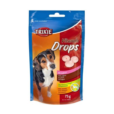 Лакомство для собак Trixie «Vitamin Drops» 75 г (йогурт)