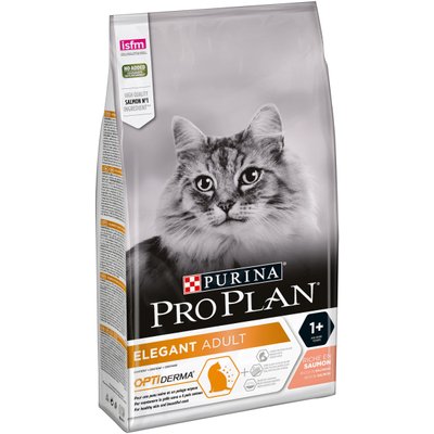 ProPlan Cat ELEGANT Adult - Сухий корм для кішок c чутливою шкірою, з лососем 1,5 кг
