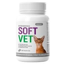 Фітокомплекс для котів PROVET SoftVet - антистресова дія 100 таб