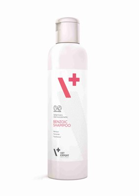 VetExpert Benzoic Shampoo - антисеборейний, антибактеріальний шампунь для собак та котів 250 мл