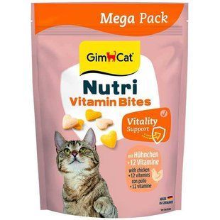 GimCat NUTRI MULTI-VITAMIN BITES Вітаміни для котів мультивітамін 420г
