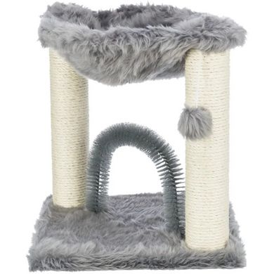 Trixie Baza Когтеточка для кошек со щеткой-аркой, серый