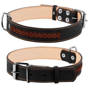 Collar Ошейник двойной CoLLaR с вплетенной косой