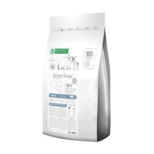 Nature&rsquo;s Protection SC White Dogs Grain Free Adult Small&mini Breeds - беззерновий корм з білою рибою для собак малих порід з білою вовною 17 кг