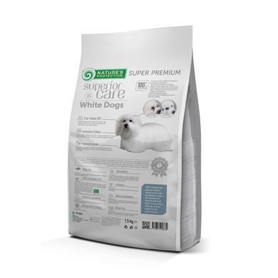 Nature&rsquo;s Protection SC White Dogs Grain Free Adult Small&mini Breeds - беззерновий корм з білою рибою для собак малих порід з білою вовною 17 кг