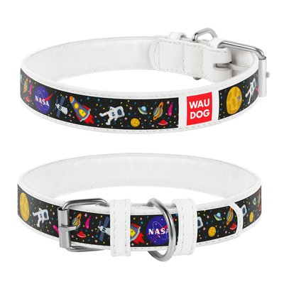 Collar Ошейник WAUDOG Design с рисунком "NASA"