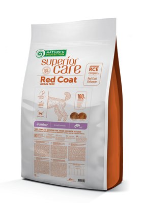 Nature’s Protection SC Red Coat Grain Free Junior Mini Breeds - беззерновой корм для юниоров с рыжим окрасом шерсти, для малых пород 10 кг