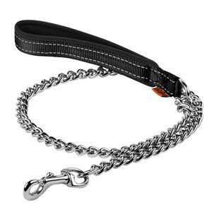 Collar Поводок-цепь DOG Extreme с прорезиненной ручкой