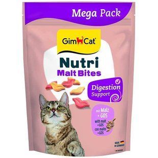 GimCat NUTRI MALT BITES Вітаміни для дорослих котів для виведення грудок шерсті з мальтом 425г