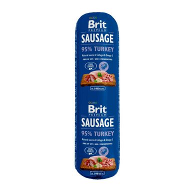 Brit Premium Sausage Turkey - Влажный корм для собак 800 г (индейка)