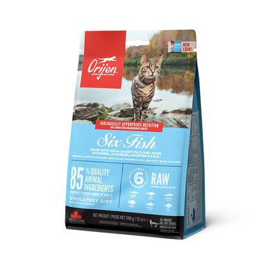 ORIJEN Six FISH Cat & Kitten Сухий корм для кішок і кошенят віх порід 0,34 кг