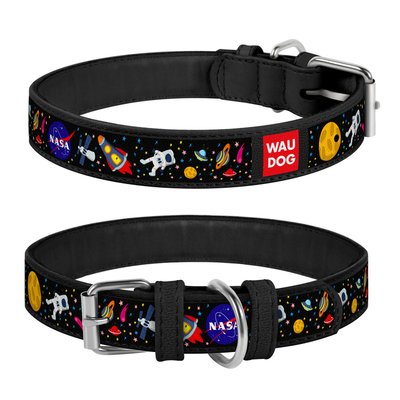 Collar Ошейник WAUDOG Design с рисунком "NASA"