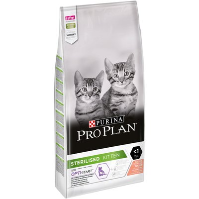 ProPlan Cat Sterilised Kitten - Сухой корм для стерилизованных и кастрированных котят с лососем 10 кг