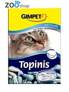 GimCat Topinis Витамины в виде мышек для кошек с таурином и форелью, 180 шт.