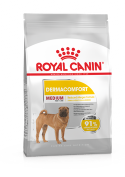 Royal Canin (Роял Канин) MEDIUM DERMACOMFORT Cухой корм для собак средних пород с чувствительной кожей, склонной к раздражениям 3 кг