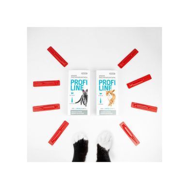 Краплі PROVET Profiline для котів до 4 кг інсектоакарицид 4 піпетки, піпетка