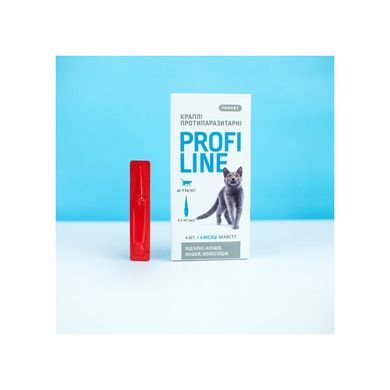 Краплі PROVET Profiline для котів до 4 кг інсектоакарицид 4 піпетки, піпетка
