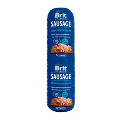 Brit Premium Sausage Chicken & Lamb - Влажный корм для собак 800 г (курица и ягнёнок)