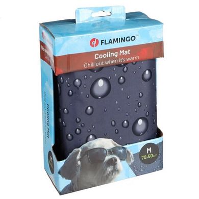 Flamingo Cooling Mat Килимок охолоджуючий  для тварин, розмір M, 70×50 см, сірий