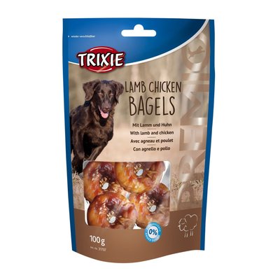 Ласощі для собак Trixie PREMIO Lamb Chicken Bagles 100 г (курка і ягня)