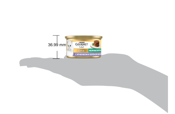 Gourmet Gold Ніжні биточки з ягням та зеленими бобами 85г