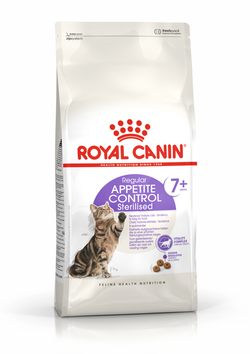 Royal Canin (Роял Канин) STERILISED APPETITE CONTROL 7+ Сухой корм для стерилизованных кошек с повышенным аппетитом, в возрасте от 7 лет 0,4 кг