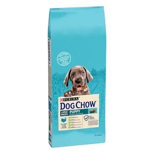 Dog Chow Puppy Large Breed - Cухий корм для цуценят з індичкою 14 кг
