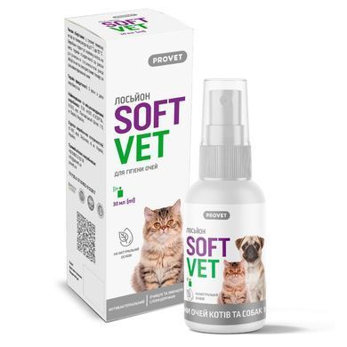 Лосьйон-спрей PROVET SoftVet для гігієни очей котів і собак 30 мл