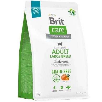 Brit Care Dog Grain-free Adult Large Breed - Сухий корм для собак великих порід беззерновий  3 кг (лосось)