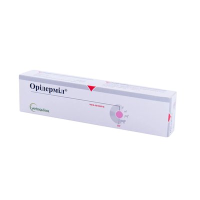 Орідерміл (Oridermyl) Вушна мазь для собак та котів, 10 г - Vetoquinol