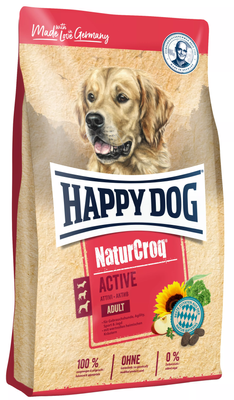 Happy Dog (Хэппи Дог) Premium - NaturCroq Active Сухой корм для взрослых собак всех пород, с повышенной потребностью в энергии 15 кг