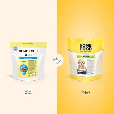 Home Food Повнораціонний гіпоалергенний сухий корм для цуценят маленьких порід &laquo;Ягнятина і Рис&raquo; 300 г