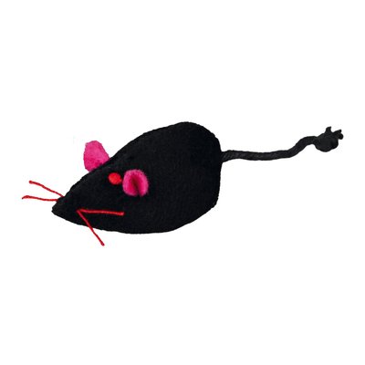 Игрушка для кошек Trixie Мышка с погремушкой 5 см (плюш, цвета в ассортименте)