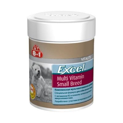 8in1 Excel «Multi Vitamin Small Breed» Вітаміни для собак дрібних порід (Мультивітамін) 70 таблеток